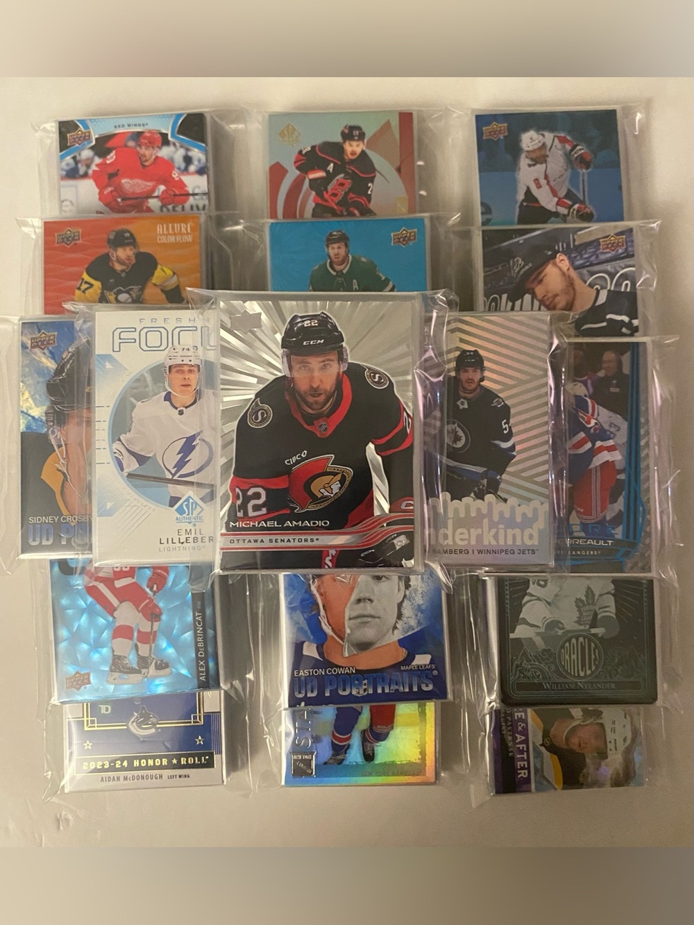 500 Plus NHL Hockey Inserts/Rookies various years and sets.
